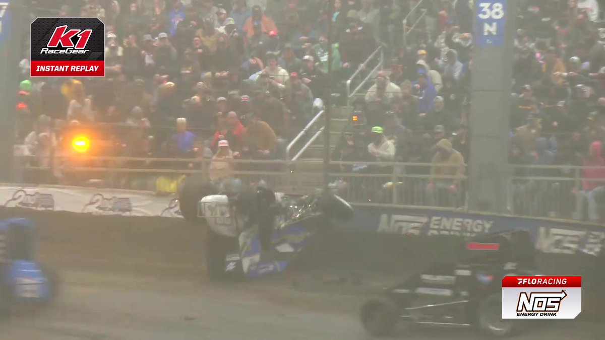⚠️ The valiant pursuit of a D-Main transfer spot comes to an end for ASCoC Champion Kalib Henry #ChiliBowl | NOS Energy Drink