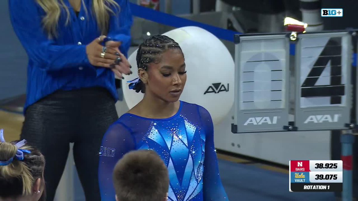 The first career perfect 🔟 on vault by Jordan Chiles! 🔥 📺: B1G+