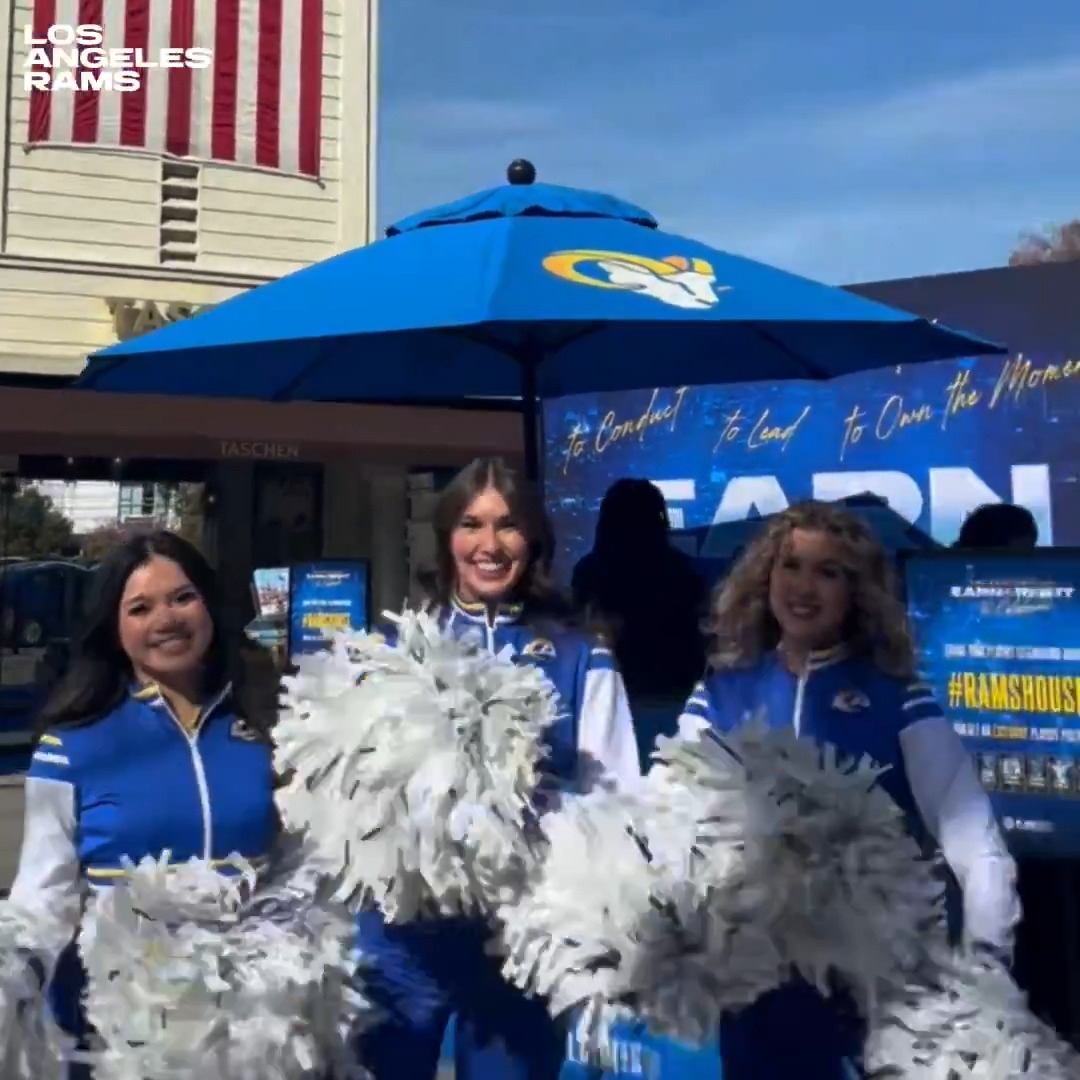 Rams Fans showed up to represent at the Original Farmers Market👏