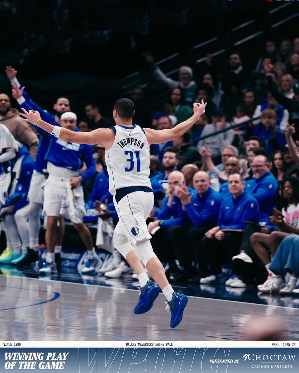 6 threes, 17K points &amp; the DUB‼️ Klay had a DAY. Winning Play of the Game presented by @choctawcasinos. #MFFL