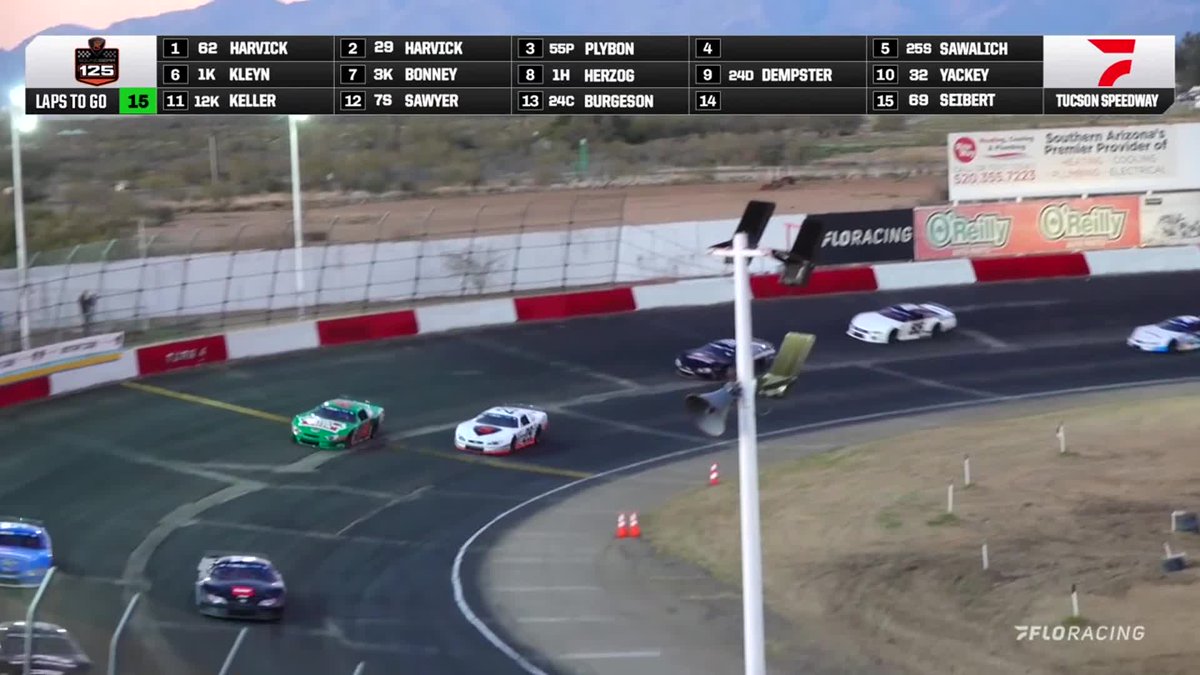 👀 Keelan Harvick and Kevin Harvick trading paint for the win at the #ChillyWilly! CARSTourWest