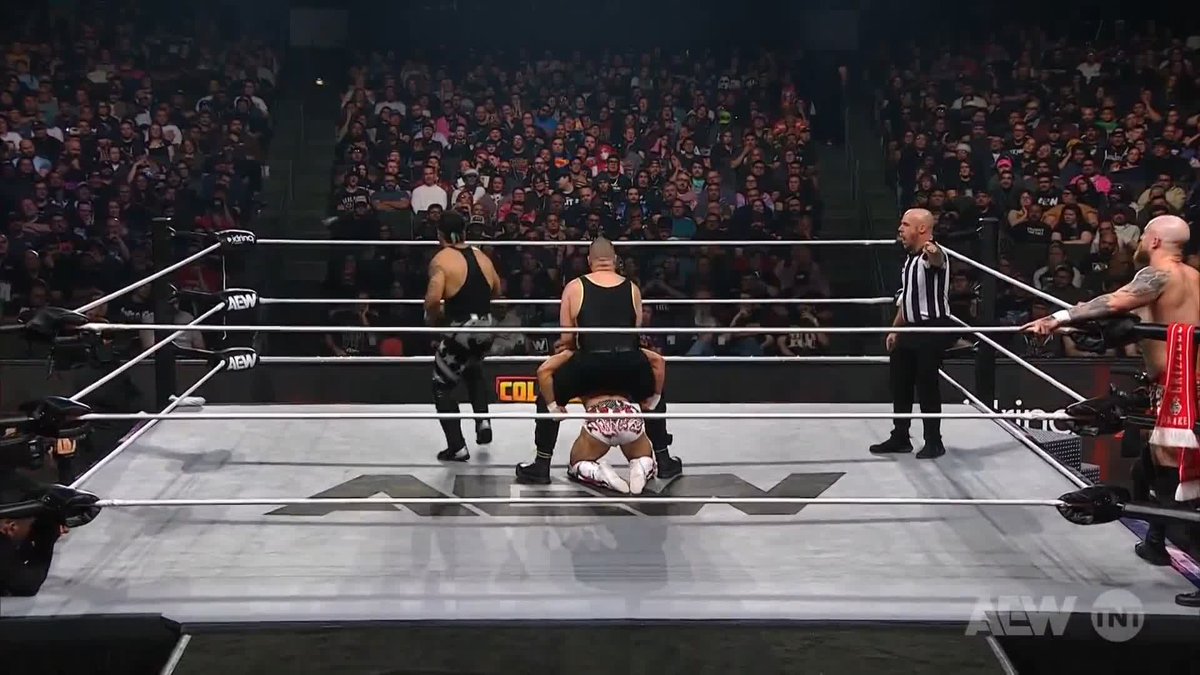 Eddie Kingston and Proud~N~Powerful Ortiz made James Drake REALLY wait for that one! Watch #AEWCollision on TNT &amp; HBO Max