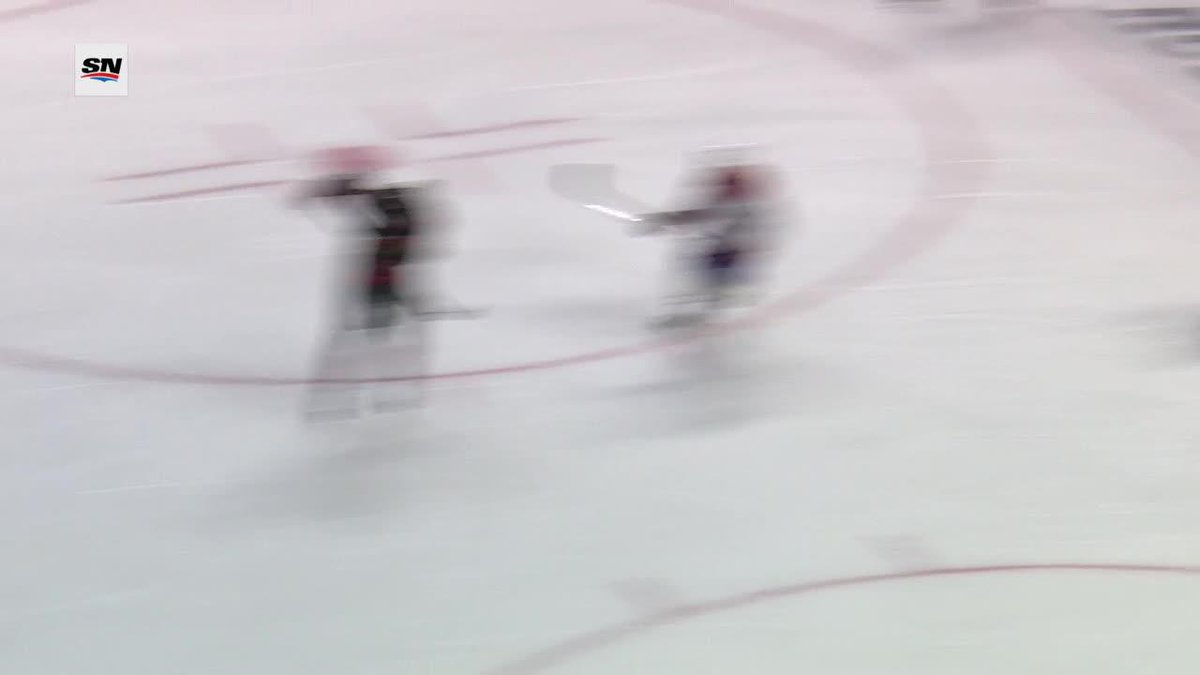 STUTZLE THRU THE LEGS GOAL OH MY THAT WAS NASTY 😱🚨