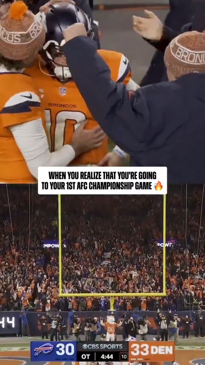 Bo Nix taking the moment in 🙌 Denver Broncos