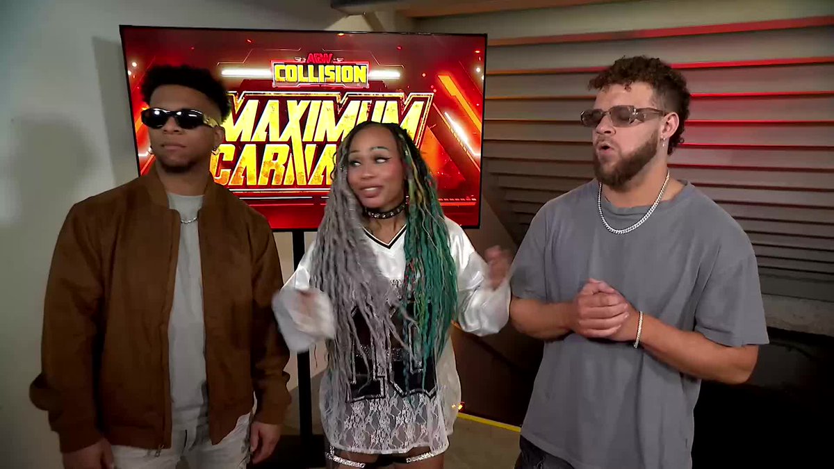 CRU (Lio Rush 🖤, Action Andretti & Lacey Lane) makes an immediate statement, calling out The Rascalz in #AEW! Watch #AEWCollision on TNT & HBO Max