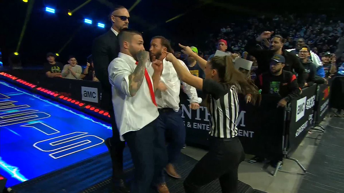 A BRUTAL guitar shot from Mustafa Ali saves Tasha Steelz’ LIFE! ELIJAH Watch #TNAGenesis LIVE on TNA+: