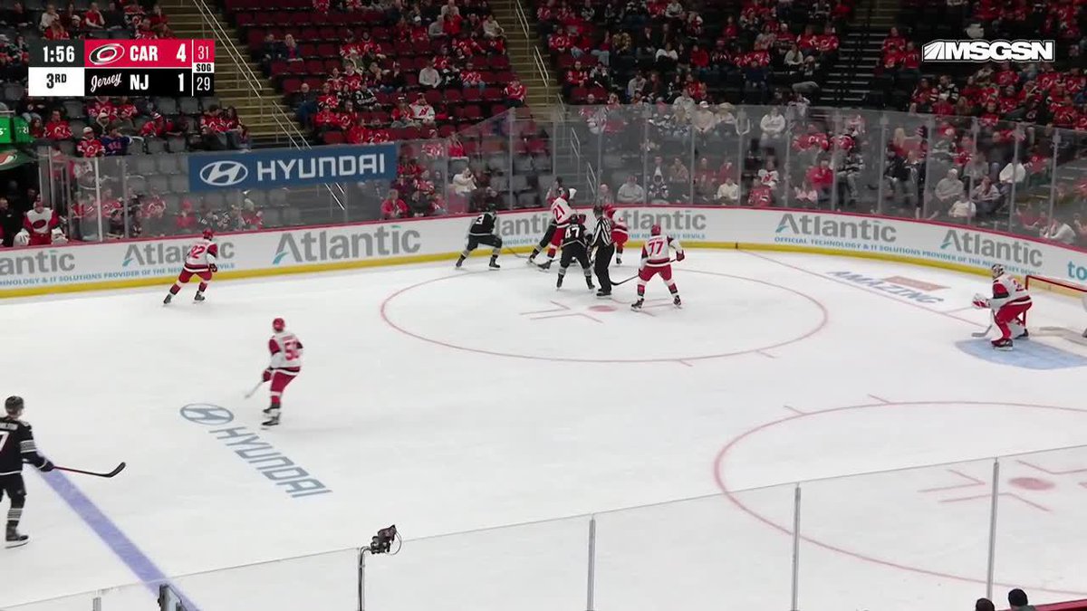 Svech completes the HATTY as the shot kind of breaks Markstroms ankles 😂🚨