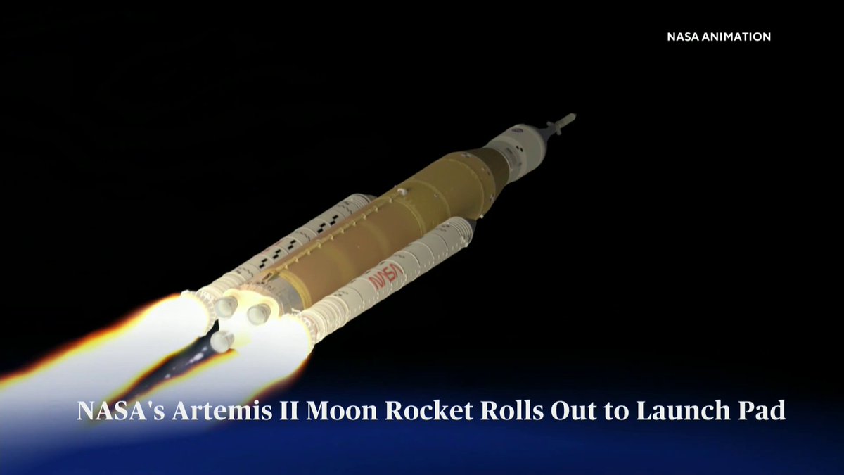 After months of meticulous preparation, NASA's 32-story-tall Space Launch System rocket, the most powerful operational booster in the world, was hauled to its seaside launch pad Saturday in Florida, setting the stage for a long-awaited flight next month to send four astronauts on a trip around the moon.