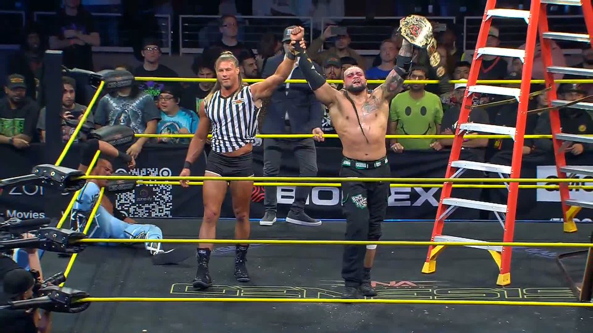 .Mike SANTANA🇵🇷 hits Spin The Block before Nic Nemeth can Call his Shot! Watch #TNAGenesis on TNA+: