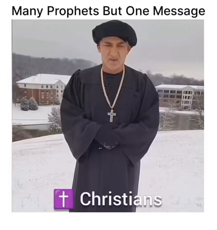 Jews, Christians and Muslims are family.