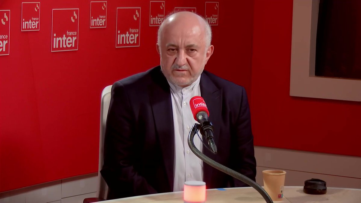 "Il n'y a pas de raison" d'exécuter les manifestants arrêtés en Iran, affirme l'ambassadeur du pays en France. "Mais quand il y a un danger étranger et une émeute à l'intérieur du pays, il faut neutraliser cette situation", justifie-t-il. #le69inter