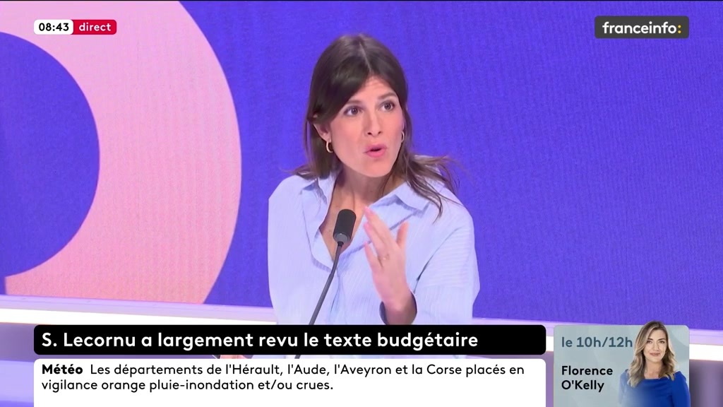 Budget : Il est "sans vision", critique Sandrine Rousseau, qui affirme que les écologistes voteront la motion de censure. "Je ne comprends pas ce que font les socialistes".