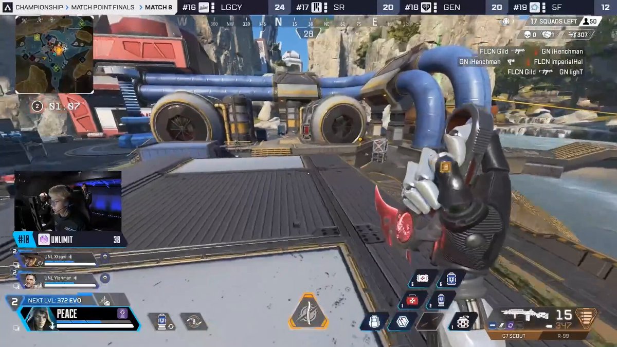本日三度目の『隼狩り』！！！！🔥🔥 #UNLWIN #ALGS札幌 Apex Legends Esports | ALGS