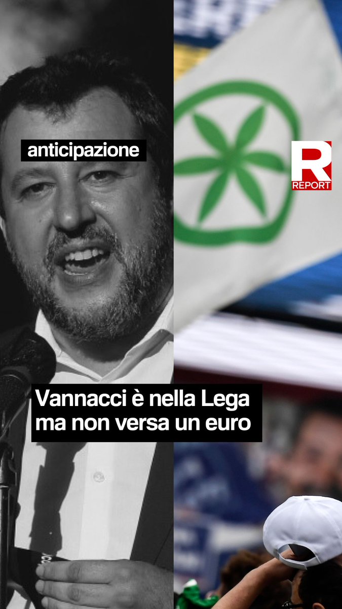 Pur facendo parte della Lega, e considerando il movimento “il mondo al contrario” una ricchezza per il Carroccio, il generale Vannacci non versa il contributo come gli altri iscritti, sostenendo che si tratta di un versamento volontario. #Report stasera dalle 20.30 su #Rai3
