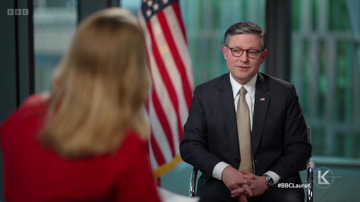 “I don’t foresee military intervention in Greenland” In an interview recorded before Donald Trump’s announcement of tariffs against the UK and allies, US Speaker Mike Johnson he doesn’t think America will use military force against Greenland #BBCLauraK