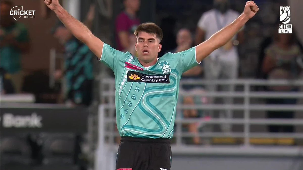 BIG X! Babar Azam falls for just one run off seven balls at The Gabba, falling to Xavier Bartlett. #BBL15