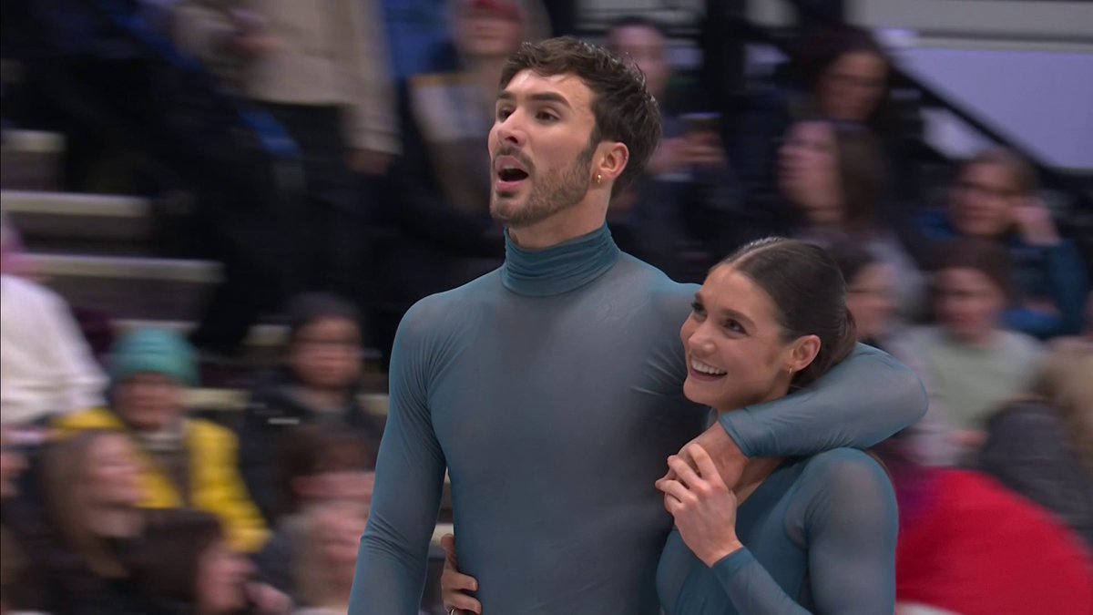 🇫🇷⛸️ FLASH | Les Français Guillaume Cizeron et Laurence Fournier-Beaudry ont été sacrés champions d’Europe de danse sur glace, à trois semaines des JO d’hiver. 👏