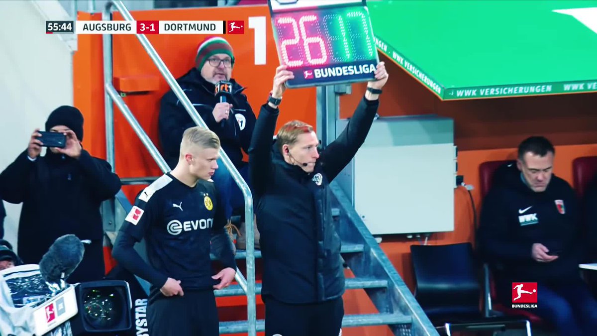 ยกA 6 AรOS DE UN DEBUT HISTรRICO! ๐ค El 18 de enero de 2020, Erling Braut Haaland ingresรณ en Borussia Dortmund para hacer su estreno โ Perdรญan 3-1 con Augsburgo en la #Bundesliga โฝโฝโฝ Metiรณ 3 goles en 20 minutos โ
Ganaron 5-3