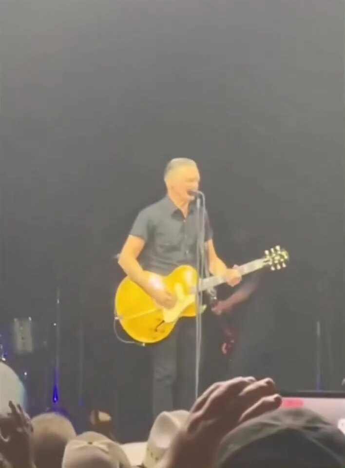 Bryan Adams picks up where drunk guy who rushed the stage left off