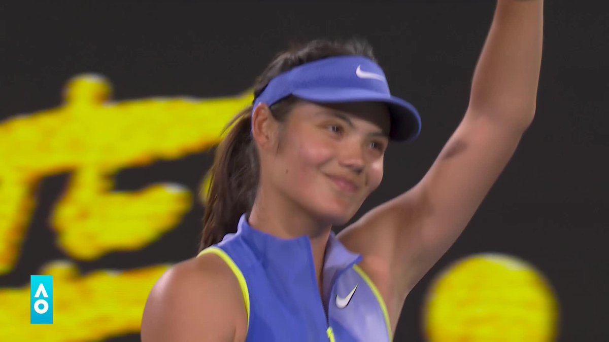 A happy start to #AO26 for Emma ๐ The No.28 seed defeats Sawangkaew in straight sets 6-4 6-1 to move into the second round! ๐ฌ๐ง Wide World of Sports โข ESPN โข TNT Sports โข WOWOWใใใน โข #AO26