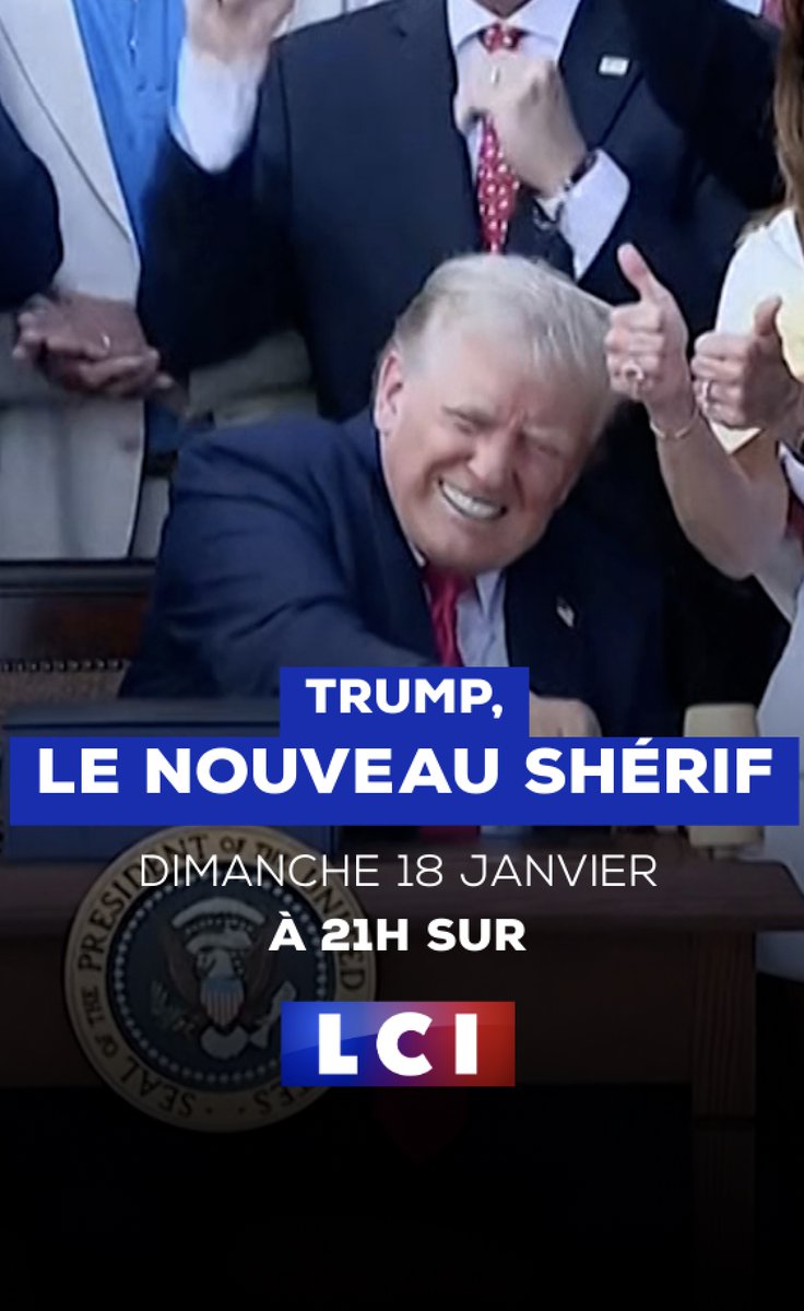 ๐ด "Trump, le nouveau shรฉrif" โถ๏ธ Un documentaire inรฉdit signรฉ Hรฉlรจne Bonnet & Pierre Boivin ๐ ร ne pas manquer ce dimanche 18 janvier sur LCI โฐ ร partir de 21h cc Grรฉgory Philipps