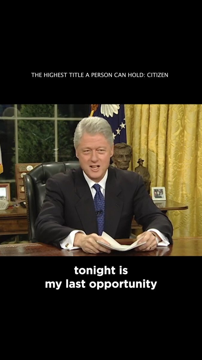 On January 18, 2001, President Bill Clinton delivered his farewell address from the Oval Office. After eight years marked by 22 million new jobs, the lowest unemployment rate in 30 years, record homeownership, and meaningful progress toward cleaner air and safer water, he reflected on the enduring power of civic responsibility: “I will never hold a position higher or a covenant more sacred than that of President of the United States. But there is no title I will wear more proudly than that of citizen.”