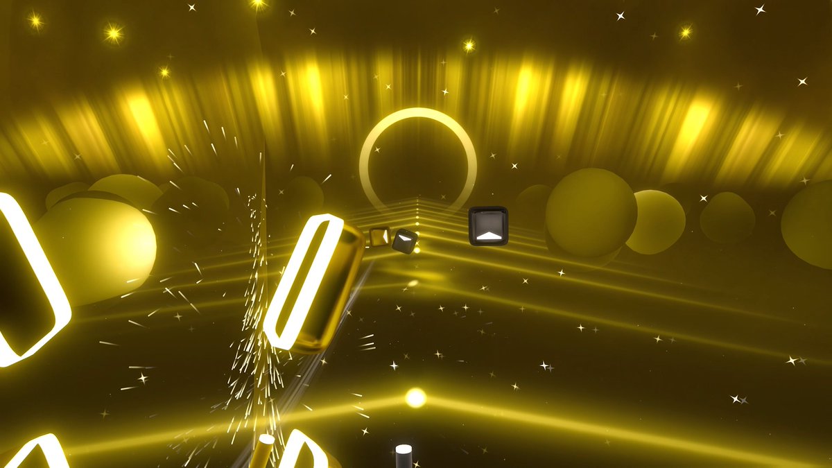 The best things are yellow: 🌞 Sun ⭐ Stars 🍌 Bananas 🧀 Cheese 🟡 The ”Yellow” environment in Coldplay Music Pack