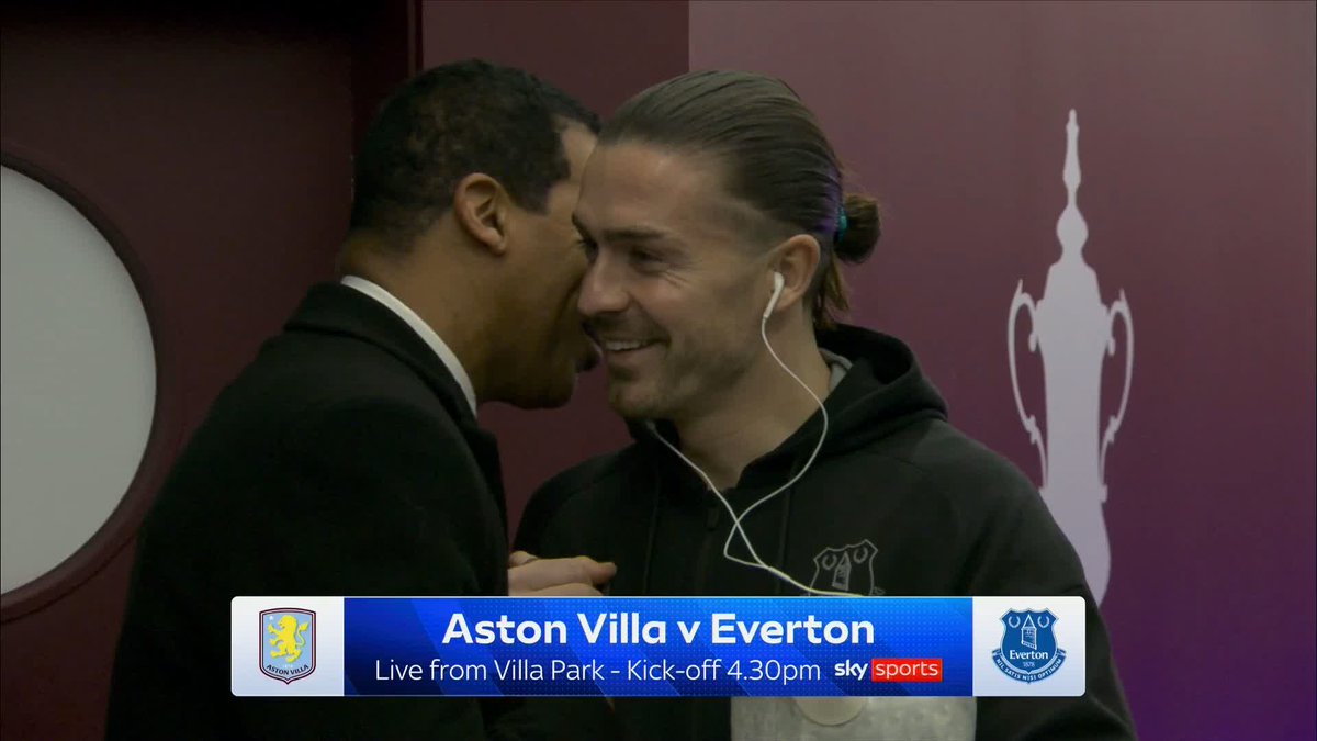 Jack Grealish reunited with some familiar faces at Villa Park 🤗