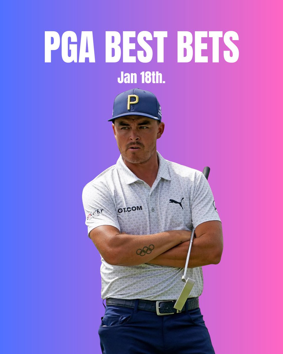 PGA Best Bets Jan 16th ⛳️ $100 to someone who LIKES + comments “PGA” if we sweep! ❤️