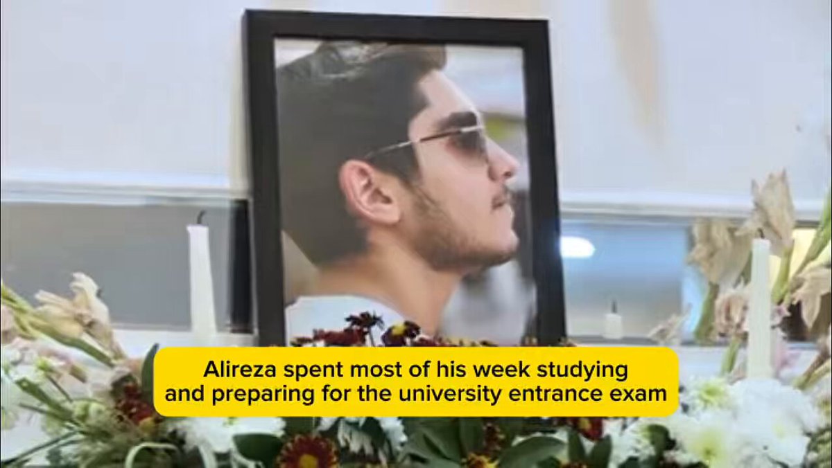 🕊️Alireza, a 17-year old Iranian boy, brutally killed by armed rioters on the night of Thursday, January 8. His father explained how he never returned from his football game on Jan 8 after being fatally shot by the armed rioters, backed by US.