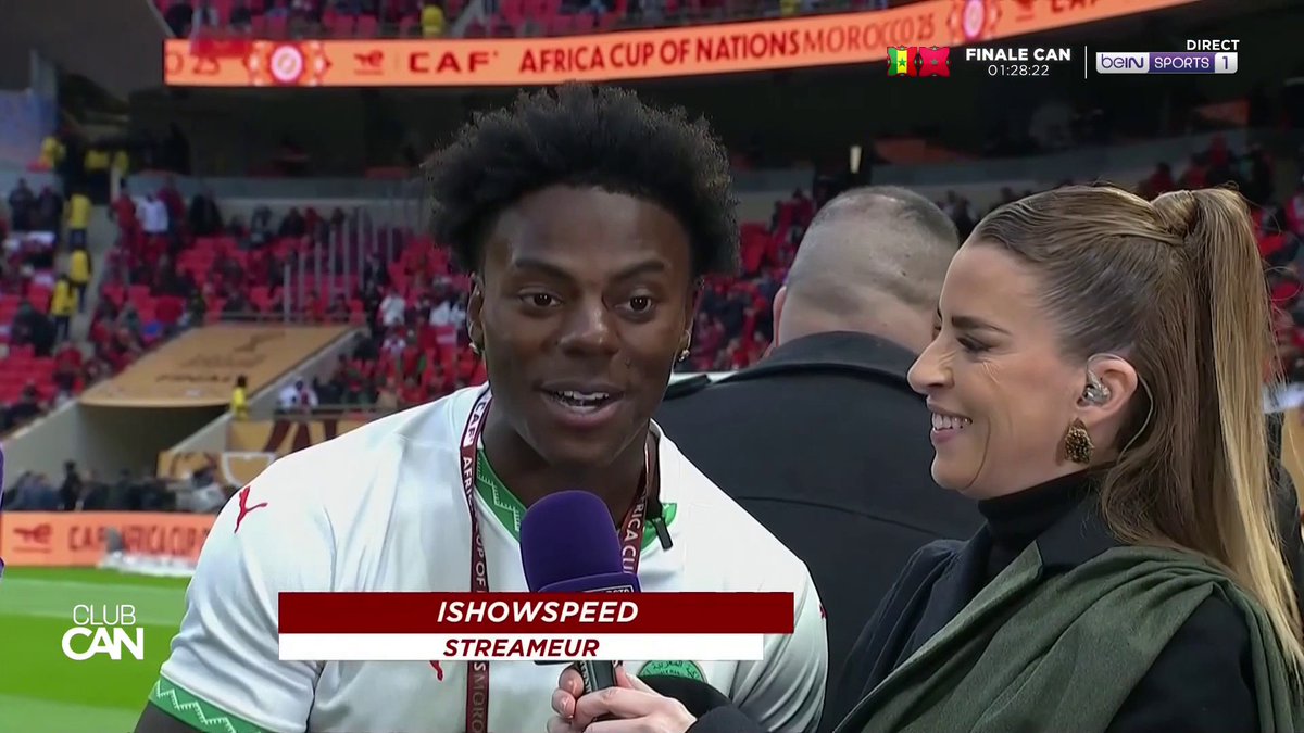 [📺 LIVE] 🏆🌍 Le #ClubCAN 🏆 IShowSpeed est passé à notre micro il y a quelques minutes ! #CAN2025 ! #beINCAN2025
