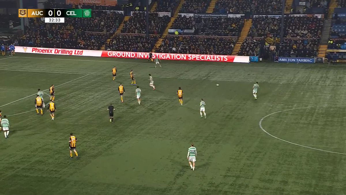 Johnny Kenny nips in front of the 'keeper to net the opener for Celtic Football Club! #ScottishCup