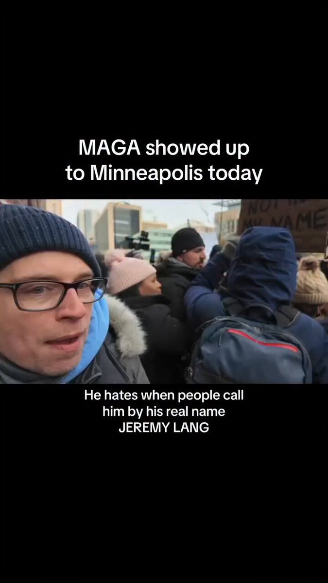 Democrat activist Walter Masterson with 1.5 million followers in Minneapolis He films himself searching for ICE vehicles and harassing them until it provokes a response Then he’s agitating and bringing attention Jake Lang before he’s brutally attacked by the mob Arrest him