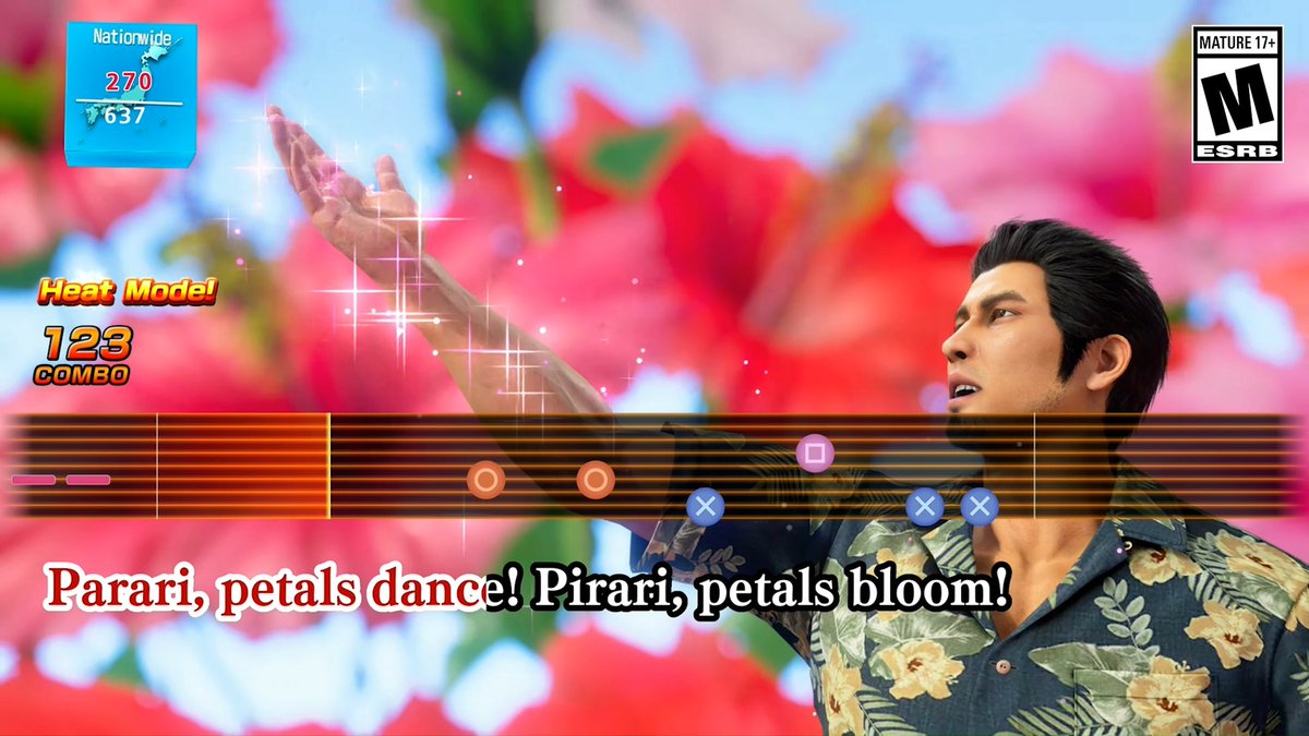 Enjoy Kiryu's new karaoke song 'Pararirai - Happiness Blooms' in Yakuza Kiwami 3 in English then Japanese🎤🎶 📍The two-in-one experience Yakuza Kiwami 3 & Dark Ties releases Feb 12th! Pre-order or wishlist today🛍️