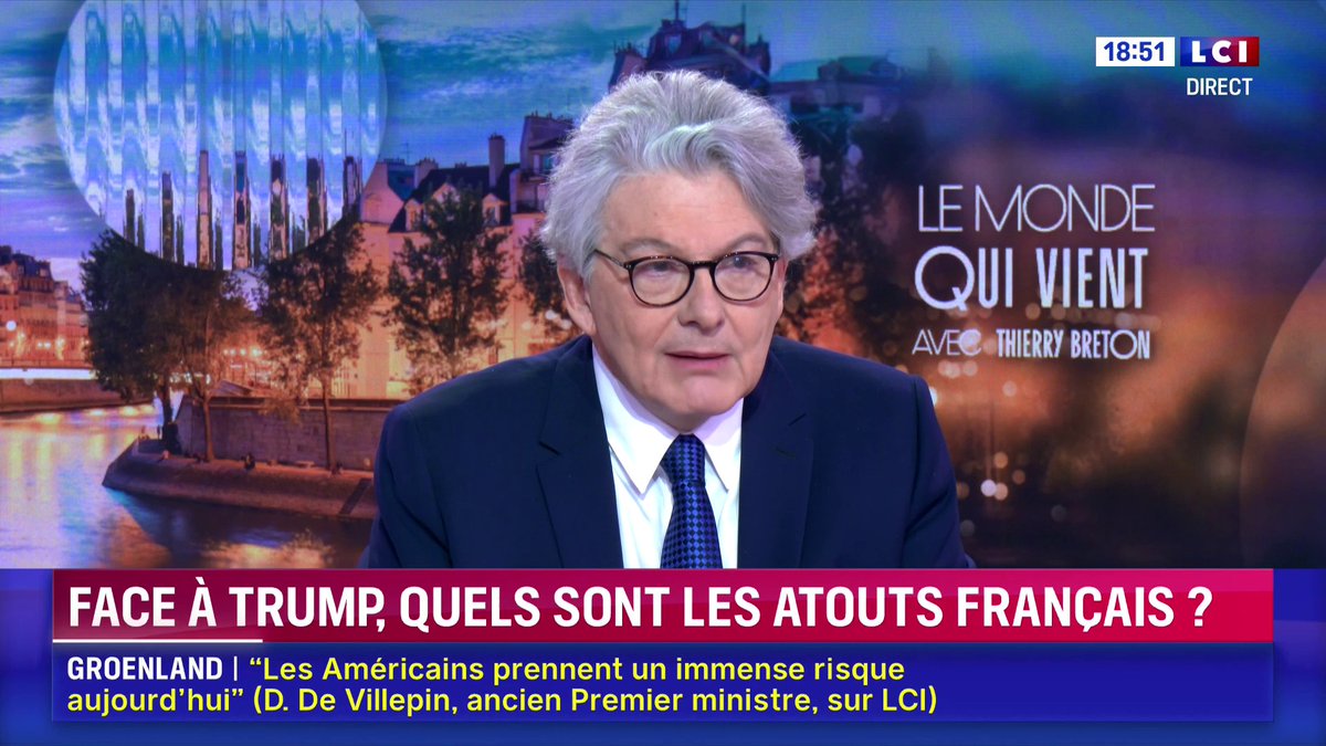 🗣️ "Les Européens sont alignés, c'est la première fois" : Thierry Breton à Darius Rochebin sur LCI
