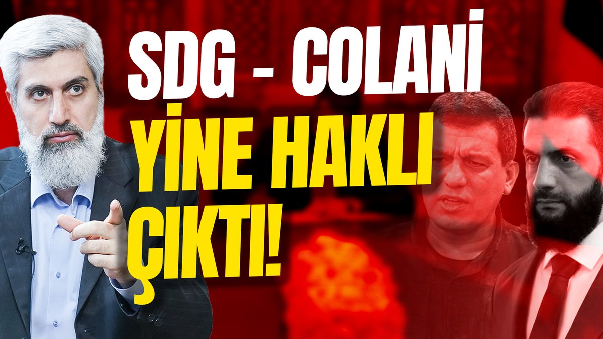 YİNE HAKLI ÇIKTI • Bir sene evvel demiştim. Colani, Türkiye’yle Amerika arasında tercihini yaptı ve Amerika’yı tercih etti. Benim söylediğim de buydu. • ''YPG, Suriye ordusuna entegre edilecek.” Orada daha iyi bir eğitim görecek. Orada daha ağır silahları kullanmayı öğrenecek. Bu, YPG’nin daha da kuvvetlenmesi demektir. • Bu sahte devrim gerçekleştikten sonra İsrail rahata erdi. İsrail’in güvenliği sağlandı.