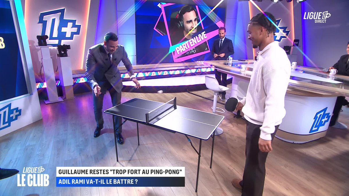Guillaume Restes 🆚 Adil Rami Un match de Tennis de Table au sommet 🏓