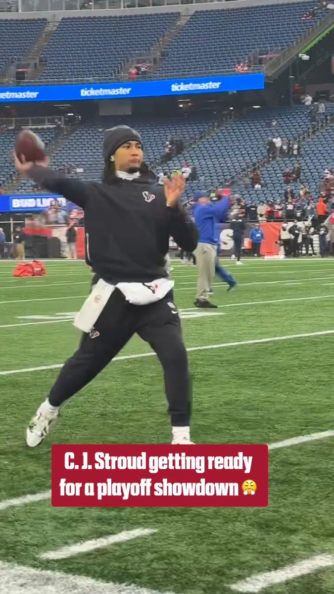 C.J. is locked in 🫡 Watch Texans-Patriots at 3 PM ET on ABC, ESPN and the ESPN App 🍿