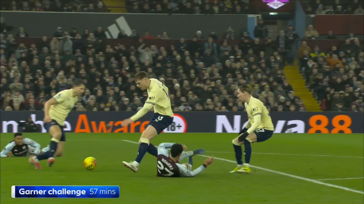 "He was very lucky indeed..." Should James Garner have received a second yellow card against Aston Villa?