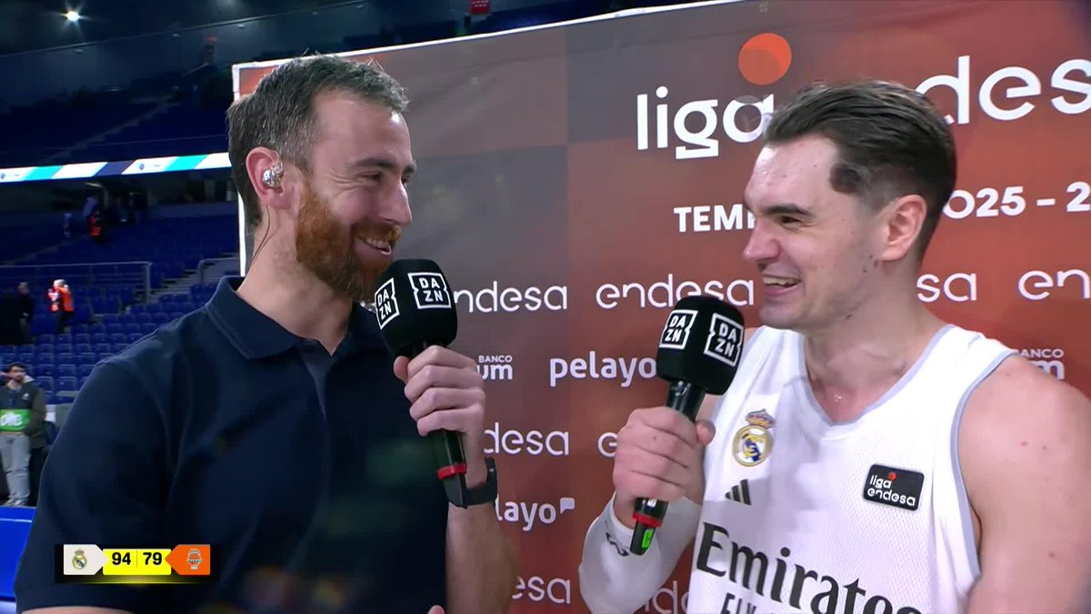 Momentazo de Mario Hezonja en los micros de DAZN España 😂 📺 DAZN España | #LigaEndesa | Real Madrid Basket