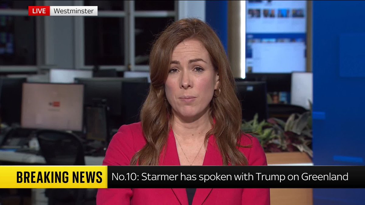 BREAKING: Sir Keir Starmer has told Donald Trump that applying tariffs on eight European countries for opposing US control over Greenland is "wrong", Downing Street say Sky's Amanda Akass has the latest. Read more:
