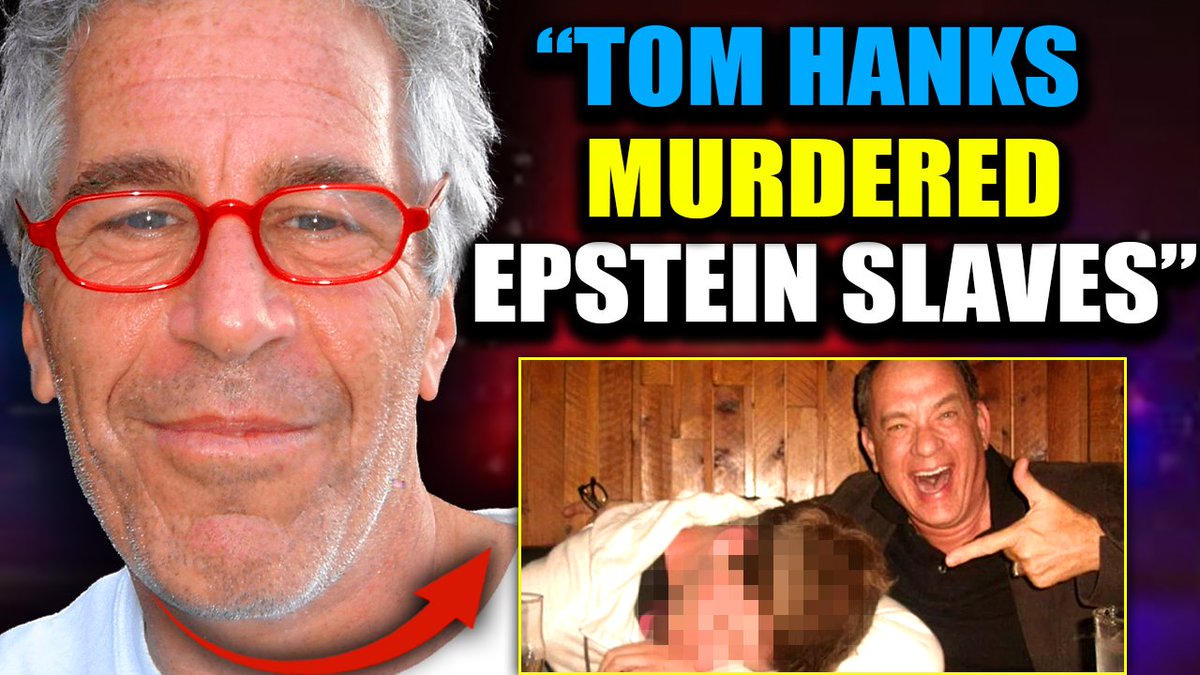 FBI Leaks Epstein Tape Proving Tom Hanks Murdered Children on Lolita Express Since the Epstein files were dumped in heavily redacted form, one name has vanished from the spotlight: Tom Hanks. No interviews. No public statements. No damage control PR. Just a Hollywood legend keeping his head down. Unfortunately for Hanks, leaked files are circulating, revealing that not only did Hanks fly on Epstein's private jet, he and Epstein tossed children into the sea when they were finished with them. Discarded like waste.