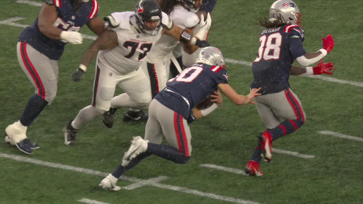 Big boy punch out on Drake Maye 😤 Texans-Patriots on ABC, ESPN and the ESPN App