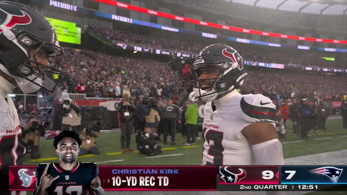 CHRISTIAN KIRK GIVES THE TEXANS THE LEAD ‼️ Texans-Patriots on ABC, ESPN and the ESPN App