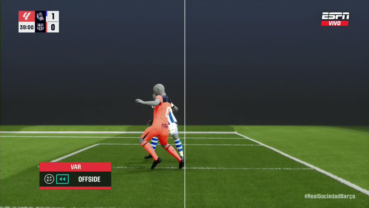 NUNCA ANTES VISTO: ¡¡ATENCIÓN AL OFFSIDE POR EL QUE LE ANULARON EL GOL A LAMINE YAMAL EN BARCELONA-REAL SOCIEDAD!! MI-LI-MÉ-TRI-CO 📺 Mirá #LaLiga por #DisneyPlus Plan Premium