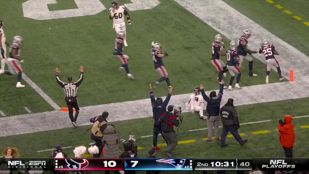 MARCUS JONES HOUSE CALL ON THE INT 🏠 Patriots take the lead back 🔥 Texans-Patriots on ABC, ESPN and the ESPN App 🍿