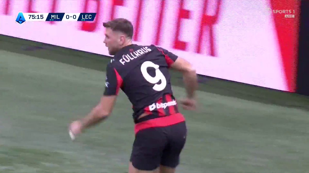 Niclas Fullkrug scores his first Milan goal to put them ahead against Lecce! 💥 📺 TNT Sports & discovery+ UK