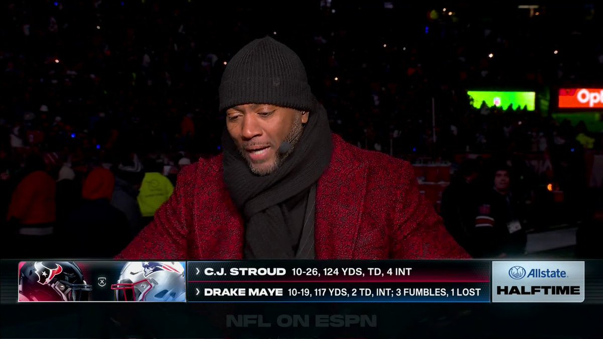 "The second half has legit ramifications on whether or not C.J. Stroud is the quarterback for the Houston Texans going forward." Ryan Clark on C.J. Stroud after his 4-INT first half 🏈