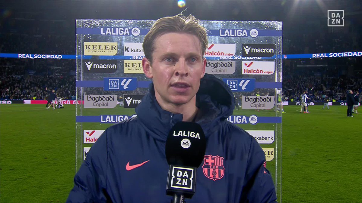🗣️ Frenkie de Jong: "Creo que hemos merecido ganar, pero la tienes que meter" #LALIGAenDAZN ⚽