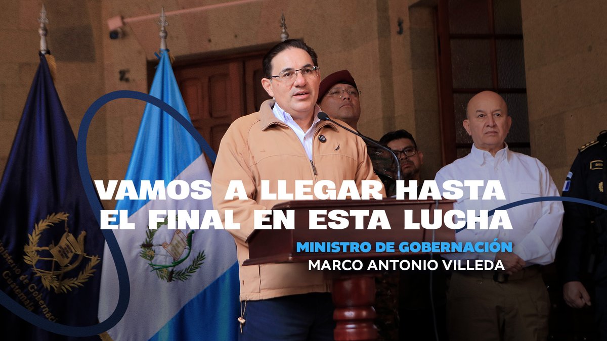 El ministro de Gobernación, Marco Antonio Villeda, reiteró, enfáticamente, que no hará ningún trato con terroristas y señaló que el objetivo ahora es recuperar el control completo de los centros carcelarios. 🇬🇹🫡 #SeguridadConTransparencia